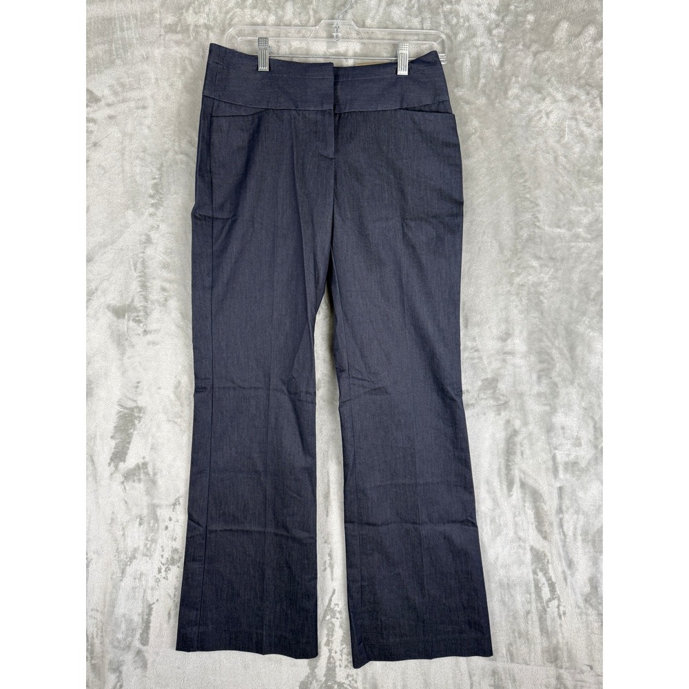 EXPRESS Editor Pants Dark Wash Flared Bootcut High‎ Rise Women's Size 0